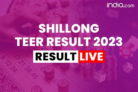 Shillong Teer result today 25.04.2024 first and second round .